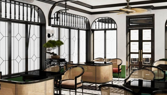 Quán cà phê phong cách Indochine