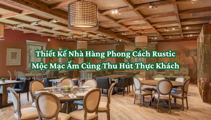 Thiết Kế Nhà Hàng Phong Cách Rustic Mộc Mạc Ấm Cúng Thu Hút Thực Khách 7 Thiết Kế Nhà Hàng Phong Cách Rustic