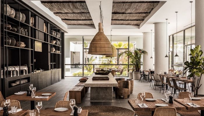Thiết Kế Nhà Hàng Phong Cách Rustic Mộc Mạc Ấm Cúng Thu Hút Thực Khách 2 Vật liệu tự nhiên của phong cách Rustic