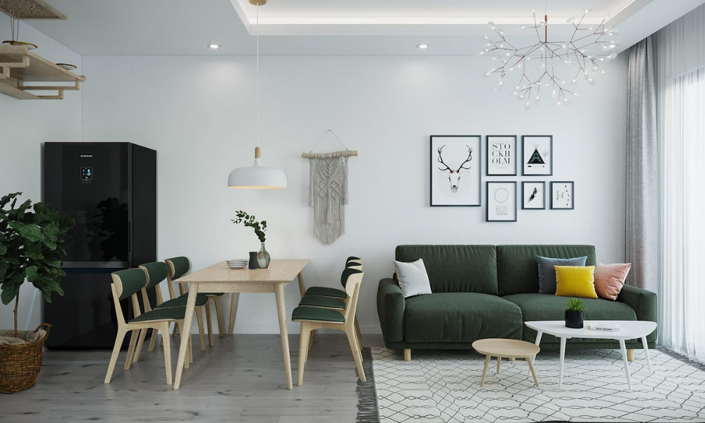 5 Lưu Ý Khi Thiết Kế Thi Công Căn Hộ Chung Cư Phong Cách Bắc Âu Bạn Nên Biết 2 Vật liệu tự nhiên