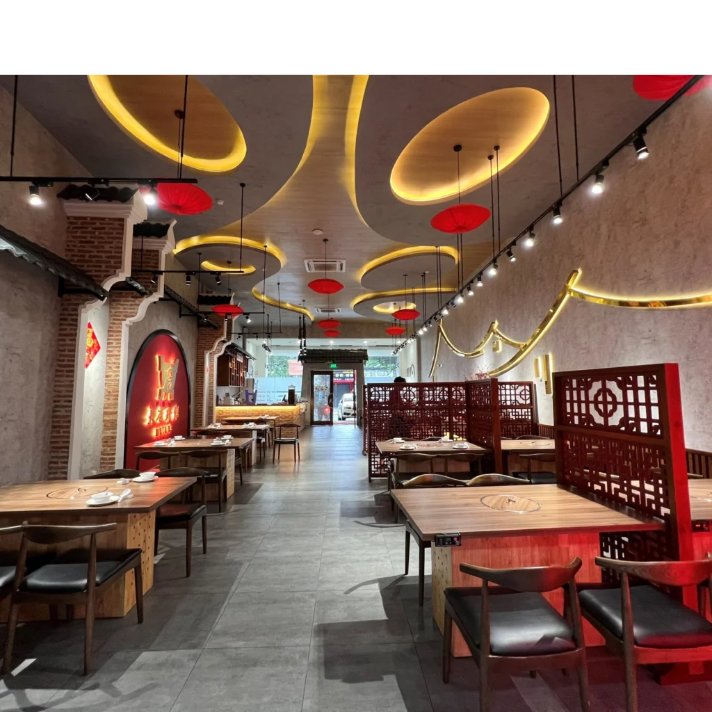 Thiết kế nhà hàng lẩu Hong Kong sang trọng 1 nhà hàng lẩu Hong Kong