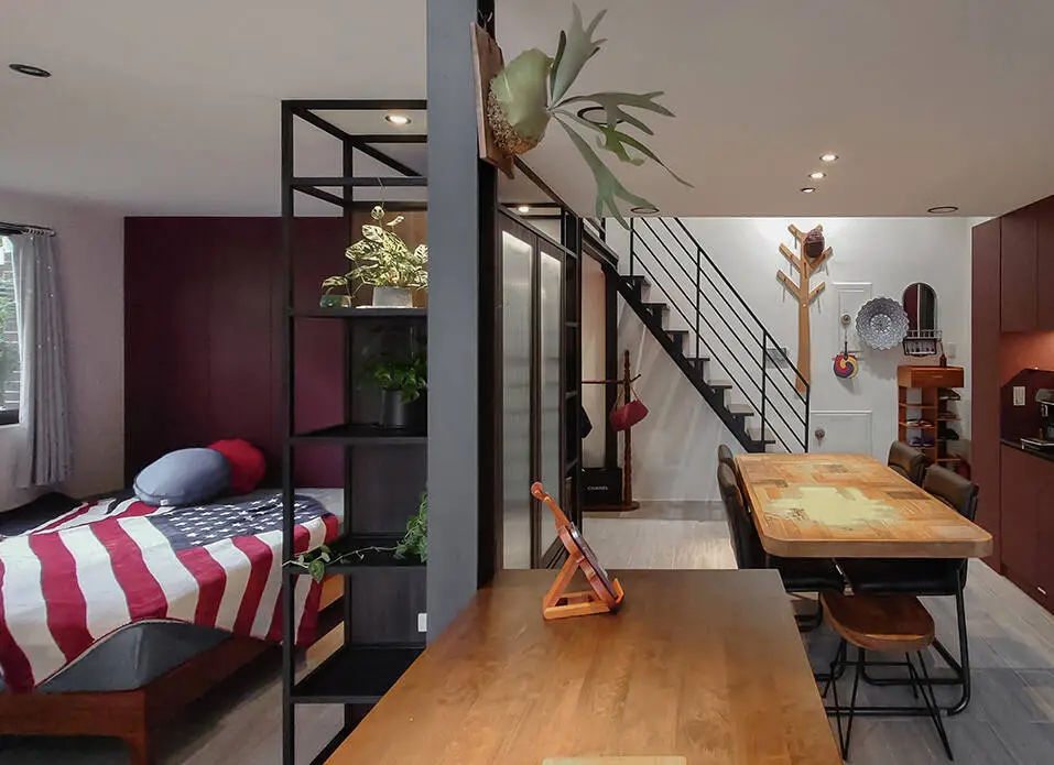 Nhà thép tiền chế 1 tầng lửng 82m2 hiện đại 28 nhà thép tiền chế