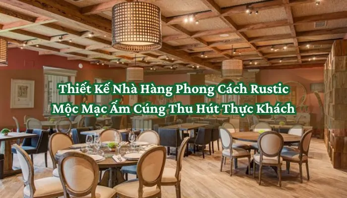 Thiết Kế Nhà Hàng Phong Cách Rustic Mộc Mạc Ấm Cúng Thu Hút Thực Khách 5 Thiết Kế Nhà Hàng Phong Cách Rustic